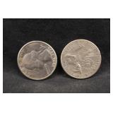 Lot of 2 1976 Bicentennial Washington Quarters