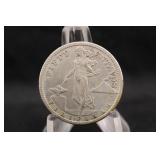 1909 Philippines Silver 50 Centavos Coin