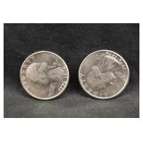 Lot of 2 1976 Bicentennial Washington Quarters