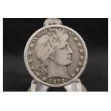 1914-S Barber Silver Half Dollar
