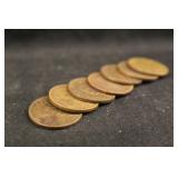 Lot of 7 Mixed Indian Head Cents