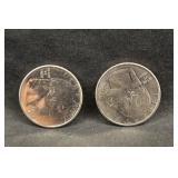 Lot of 2 2022-D & 2024-D Washington Quarters