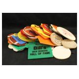 Large Lot of Vintage Plastic Tokens.