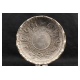 Vintage 104.9grams .900 Silver Chinese Plate