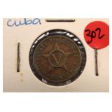 1946-P Cuba "Cinco Centavos"