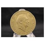 1956 Denmark 2 Kroner Coin