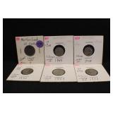 Lot of 6 Foriegn Silver Coins