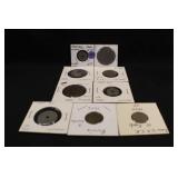 Lot of 9 Foreign Coins