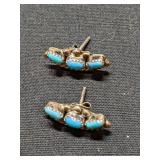 Silver Turquoise Earrings