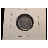 1937 Great Britian Silver Three Pence Coin