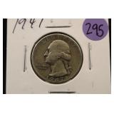 1947 Washington Silver Quarter