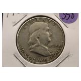 1950 Franklin Silver Half Dollar
