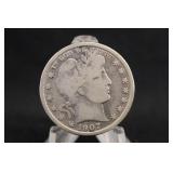 1907-S Barber Silver Half Dollar
