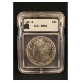 1881-S MS63 Morgan Silver Dollar Certified