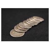 Lot of 10 Mixed Date Silver Mercury Dimes