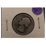 1936-D Washington Silver Quarter