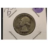 1937-D Washington Silver Quarter