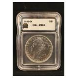 1888-O MS63 Morgan Silver Dollar Certified