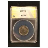 1883 No Cent AU55 Liberty Head V-Nickel