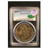 1892-CC PCGS Certified Morgan Silver Dollar