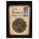 2021 MS70 First Day of Issue 1oz .999 Silver Eagle