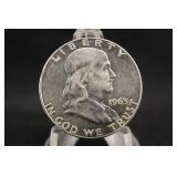 1963-D Franklin Silver Half Dollar