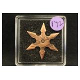 Copper American Flag Ninja Star