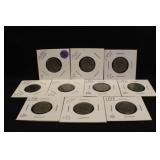 Lot of 10 Buffalo Nickels