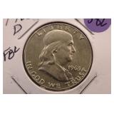 1963-D Franklin Silver Half Dollar
