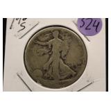 1920-S Walking Liberty Silver Half Dollar