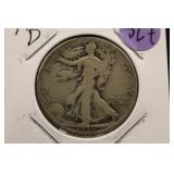 1935-D Walking Liberty Silver Half Dollar