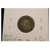 1914 Canada George V sterling Silver Dime