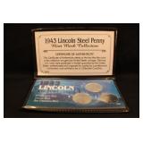 1943 Steel Lincoln Head Wheat Cent Collection