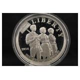 2014 Civil Rights Commem Silver Dollar