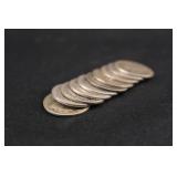 Lot of 10 Mercury Silver Dime
