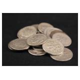 Lot of 20 Pre 64 Roosevelt Silver Dime