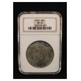 1922 MS64 U.S. Silver Peace Dollar