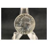 1960 Unc Washington Silver Quarter