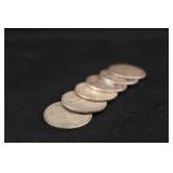 Lot of 6 Mercury Silver Dime