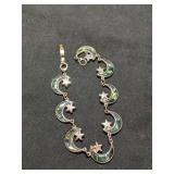 7" Abalone Bracelet Moon/Star Bracelet