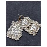Two Pendants One Marked Sterling