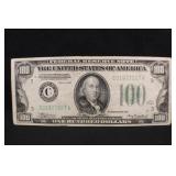 1934 $100 Franklin Federal Reserve "C" Note