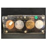 1962 Vintage Old Abe Centennial Medal Set