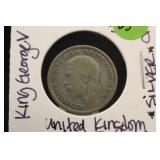 1934 United kingdom King George V 1 Shilling Coin