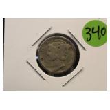 1929-S Mercury Silver Dime