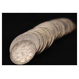 Roll of German 1 Mark & 1/2-mark Silver Coins