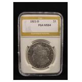 1921-D Certified Morgan Silver Dollar