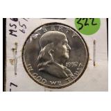 1957-D Franklin Silver Half Dollar