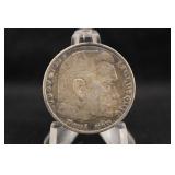 1936-A Nazi Germany 5 Reich Mark Silver Coin