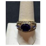 .925 Silver Ring Sz 10